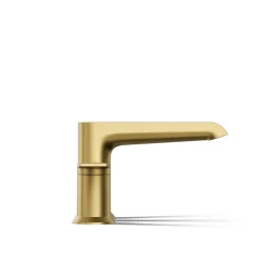 Deck-mount bath faucet trim