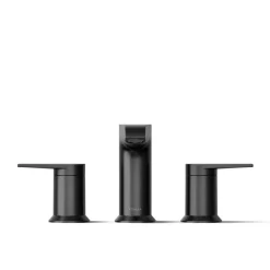 Deck-mount bath faucet trim