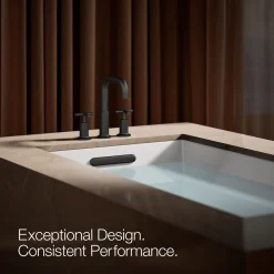 Deck-mount bath faucet trim with Cross handles