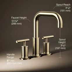 Deck-mount bath faucet trim with Lever handles