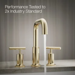 Deck-mount bath faucet trim with Lever handles