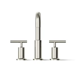 Deck-mount bath faucet trim with Lever handles