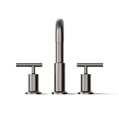 Deck-mount bath faucet trim with Lever handles
