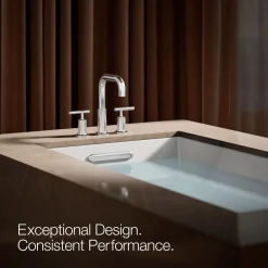 Deck-mount bath faucet trim with Lever handles