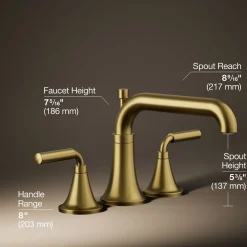 Deck-mount bath faucet trim with diverter