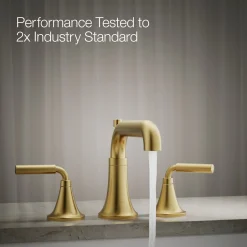 Deck-mount bath faucet trim with diverter