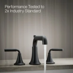 Deck-mount bath faucet trim with diverter
