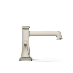 Deck-mount bath faucet trim with diverter