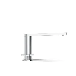 Deck-mount bath faucet with cross handles