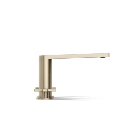 Deck-mount bath faucet with cross handles
