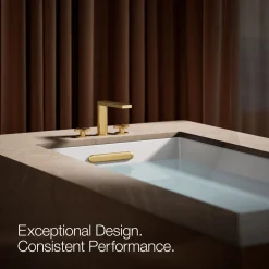 Deck-mount bath faucet with cross handles