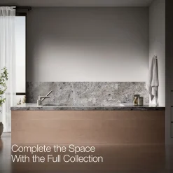 Deck-mount bath faucet with handshower