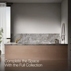 Deck-mount bath faucet with handshower
