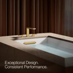 Deck-mount bath faucet with lever handles