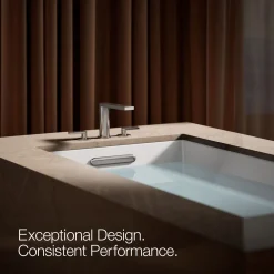 Deck-mount bath faucet with lever handles