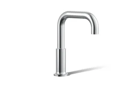 Deck-mount bath spout