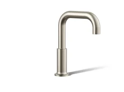 Deck-mount bath spout