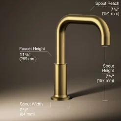 Deck-mount bath spout