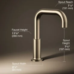 Deck-mount bath spout