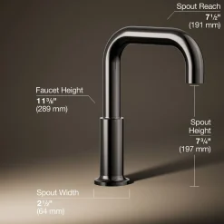 Deck-mount bath spout