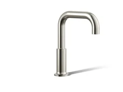 Deck-mount bath spout