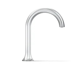 Deck-mount bath spout with Cane design