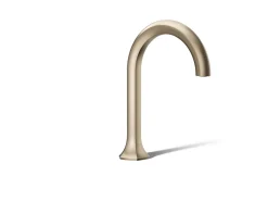 Deck-mount bath spout with Cane design