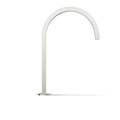 Deck-mount bath spout with Ribbon design