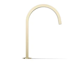 Deck-mount bath spout with Ribbon design