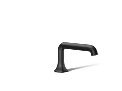 Deck-mount bath spout with Straight design