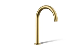 Deck-mount bath spout with Tube design