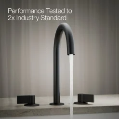 Deck-mount bath spout with Tube design