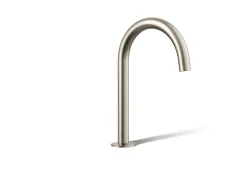 Deck-mount bath spout with Tube design