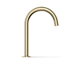 Deck-mount bath spout with Tube design