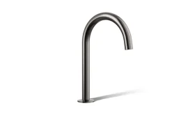 Deck-mount bath spout with Tube design