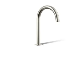 Deck-mount bath spout with Tube design