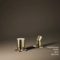 Deck-mount handshower holder and two-way diverter valve