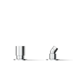 Deck-mount handshower holder and two-way diverter valve