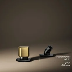Deck-mount handshower holder and two-way diverter valve
