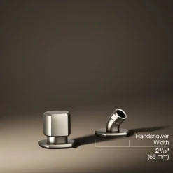 Deck-mount handshower holder and two-way diverter valve