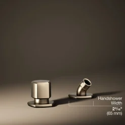 Deck-mount handshower holder and two-way diverter valve