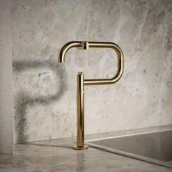 Deck-mount pot filler