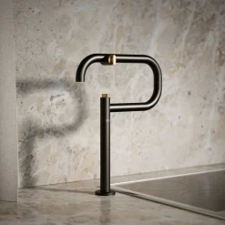 Deck-mount pot filler
