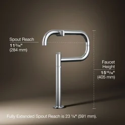 Deck-mount pot filler