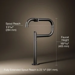 Deck-mount pot filler