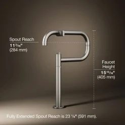 Deck-mount pot filler