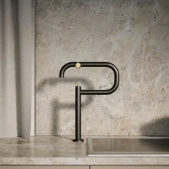 Deck-mount pot filler