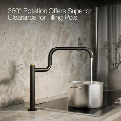 Deck-mount pot filler