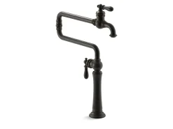 Deck-mount pot filler