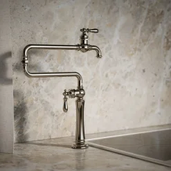 Deck-mount pot filler